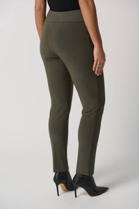 Joseph Ribkoff Ajuste Slim Fit Pants in grey - women's pants - detail view