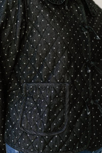 Polygram Miley Polka Dots Quilted Jacket in black - women's jacket - view 5