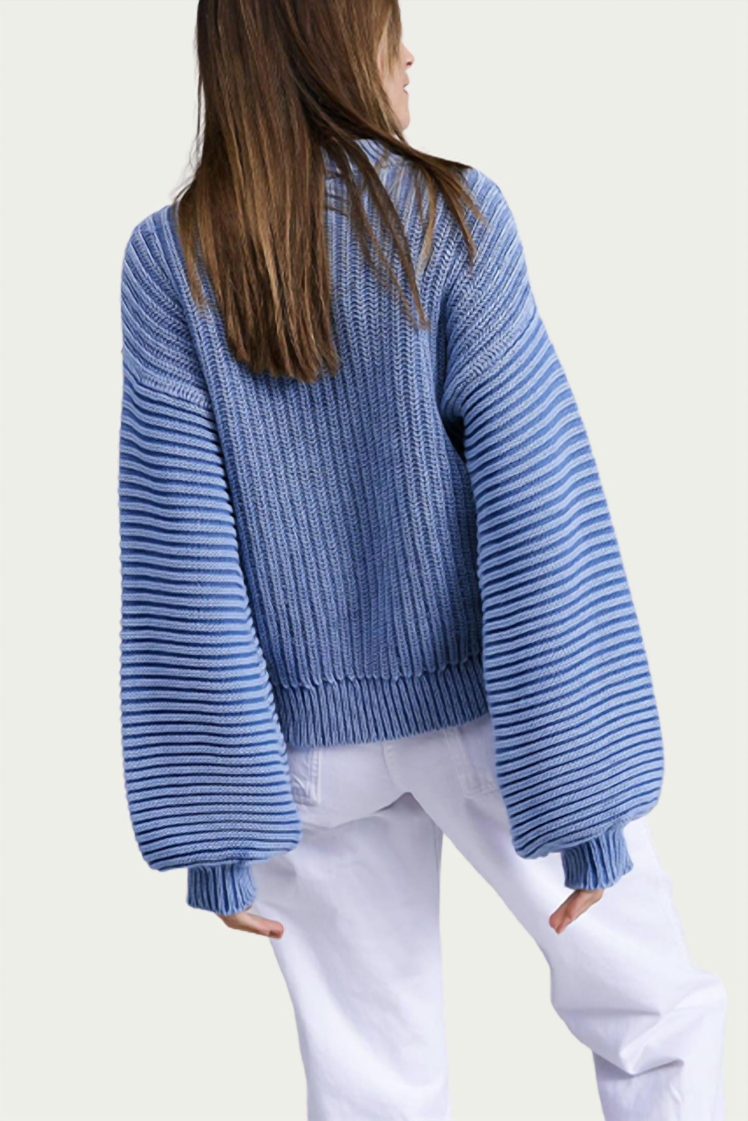 TERNAY MINERAL WASH RIBBED SWEATER