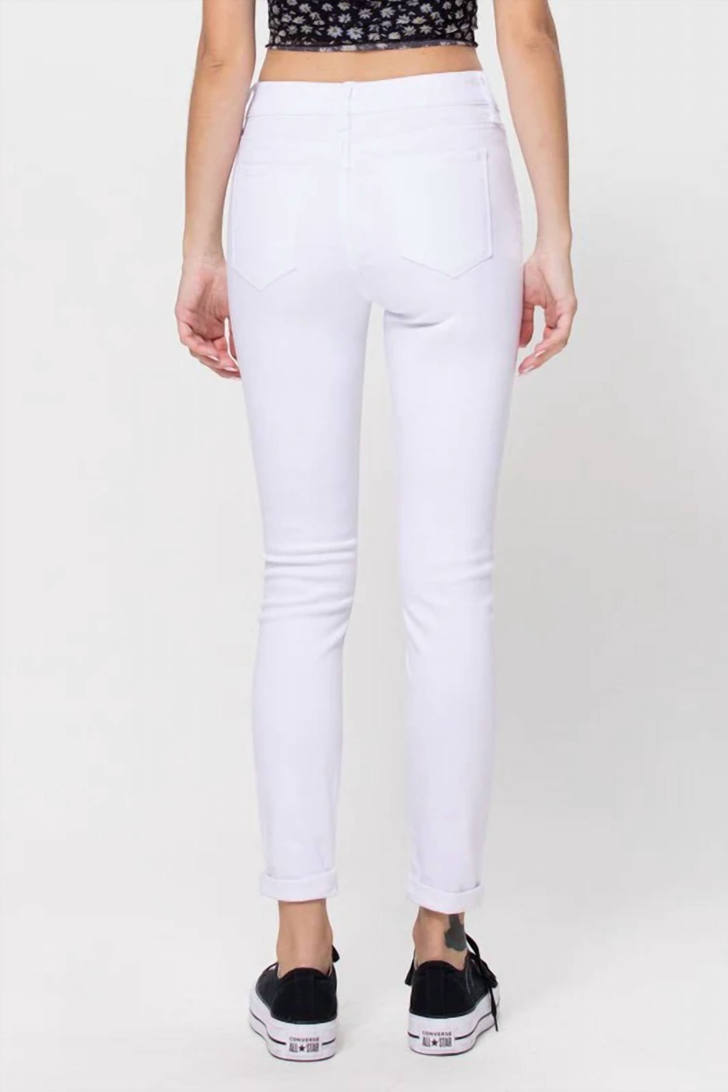 Cello - Mid Rise Pull On Crop Skinny Jeans