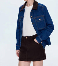 PISTOLA Devon Denim Shacket in infinity - women's jacket - alternate view