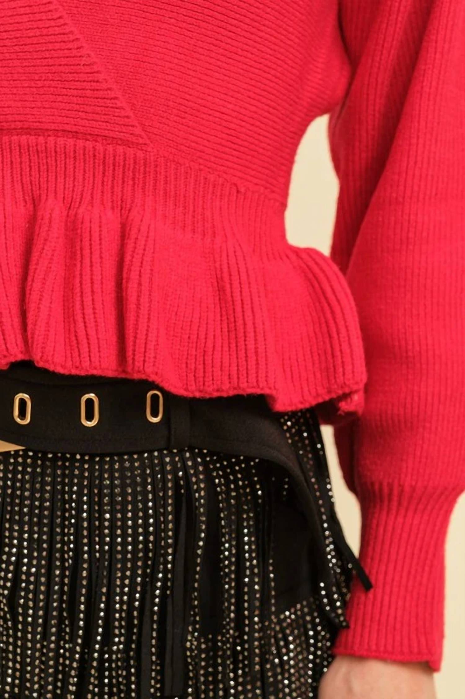 Cloud Ten - Ribbed Long Sleeve Sweater