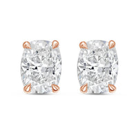 Diana M Jewels - Women's Cushion Lab-grown Diamond Stud Earrings (9.00 Tcw) - Elegant Plus