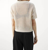 Vanessabruno - Cyntinelle Mesh Polo Top