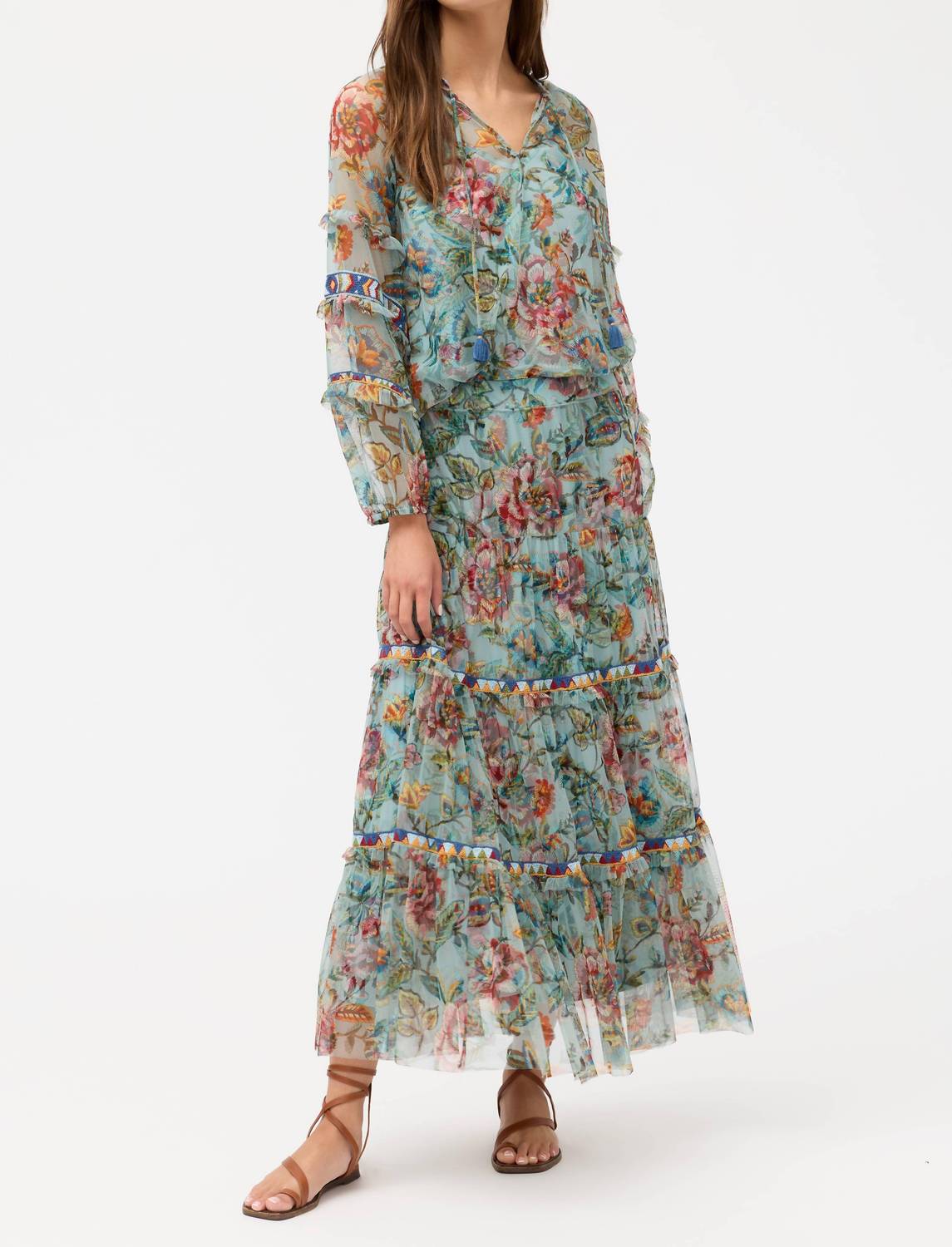 Johnny Was - ARCELLIS TIERED SKIRT