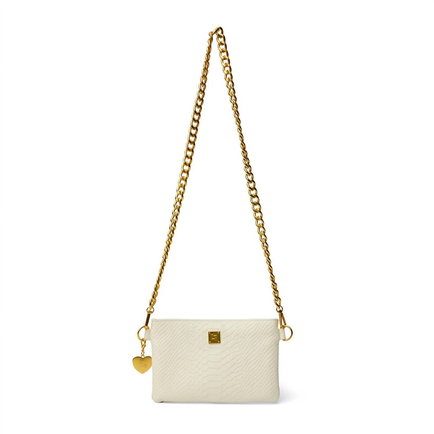 THINK ROYLN Women's Fame Bag in cream python - women's bag - view 7