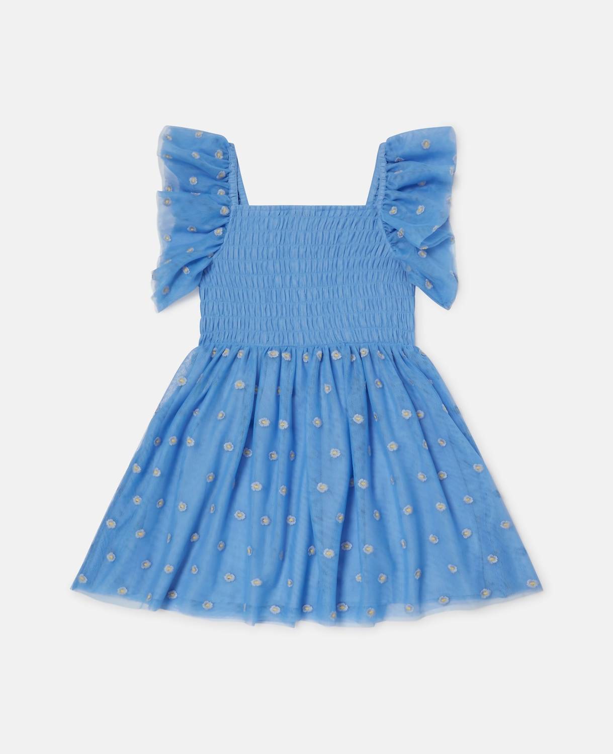 Stella Mccartney - Girl's Tulle Dress With Embroidered Flowers
