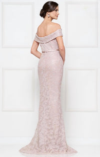 Colors Dress - Lace Off Shoulder Gown