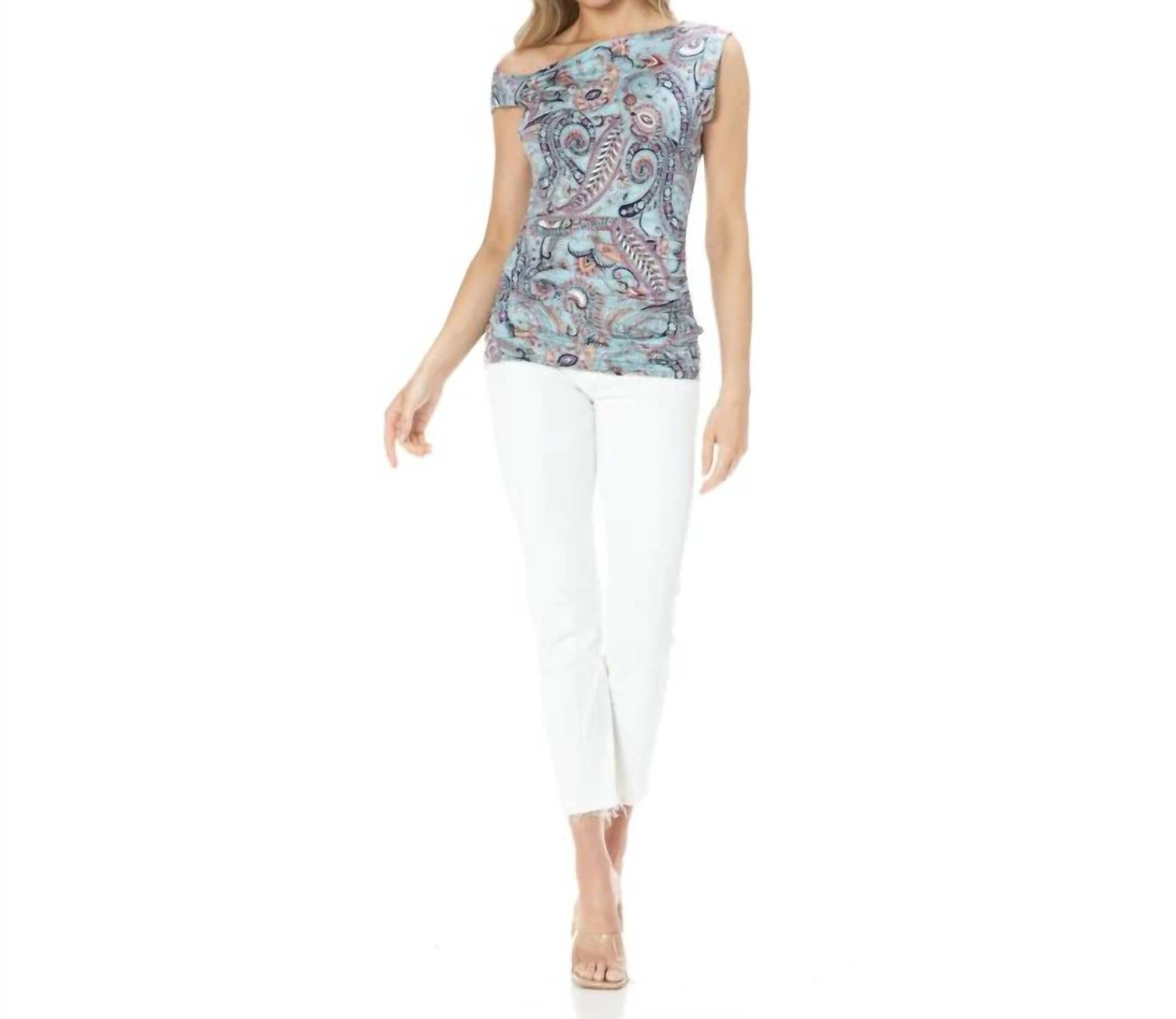 Ariella - Off-the-shoulder Ruched Top
