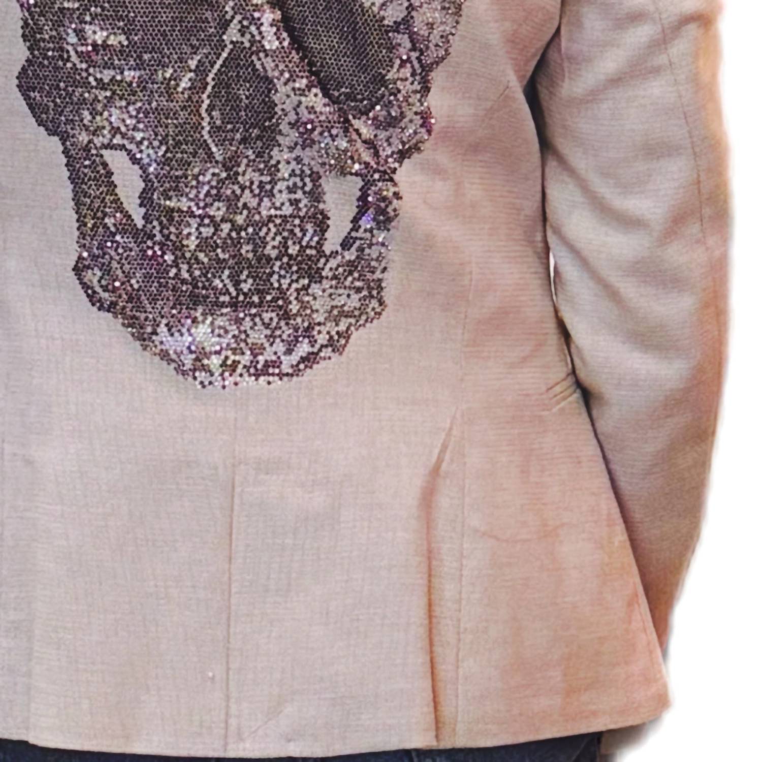 Hipchik - Women's Skull Printed Blazer