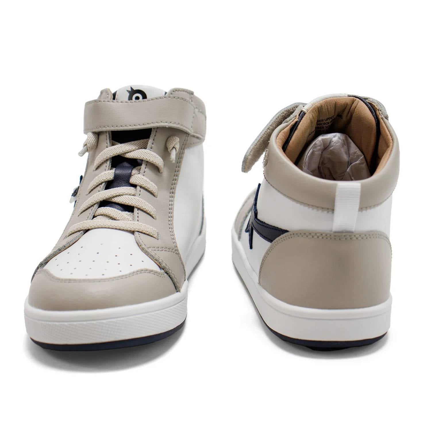 Oldsoles - Boy's Team Star High Top Lace-up Sneakers