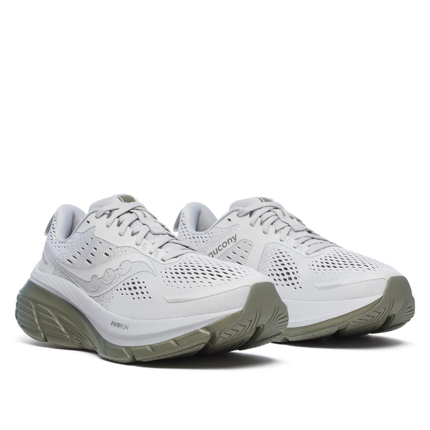 SAUCONY Men's Guide 18 Running Shoes in cloud olive 1 - men's shoe - detail view