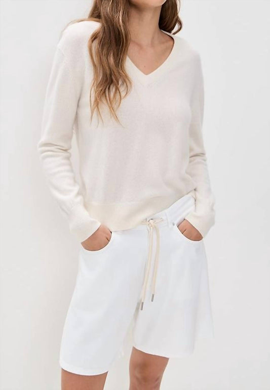 White + Warren - Cashmere V-neck Top