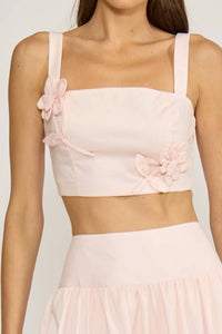 Lucy Paris - Luna Flower Crop Top