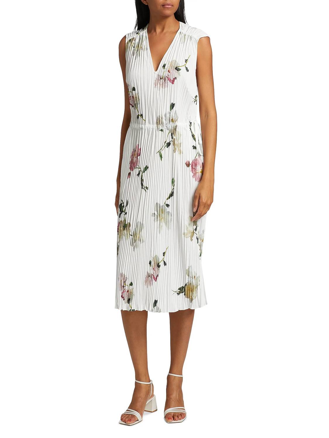 Vince - Wilted Peony Pleated Dress