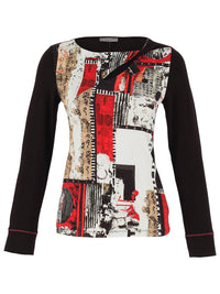 Dolcezza - Bookworm Print Keyhole Top
