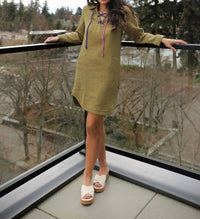 Sundry - Mini Lace Up Dress