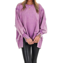 Zenana - Lovely Life Acid Wash Sweatshirt