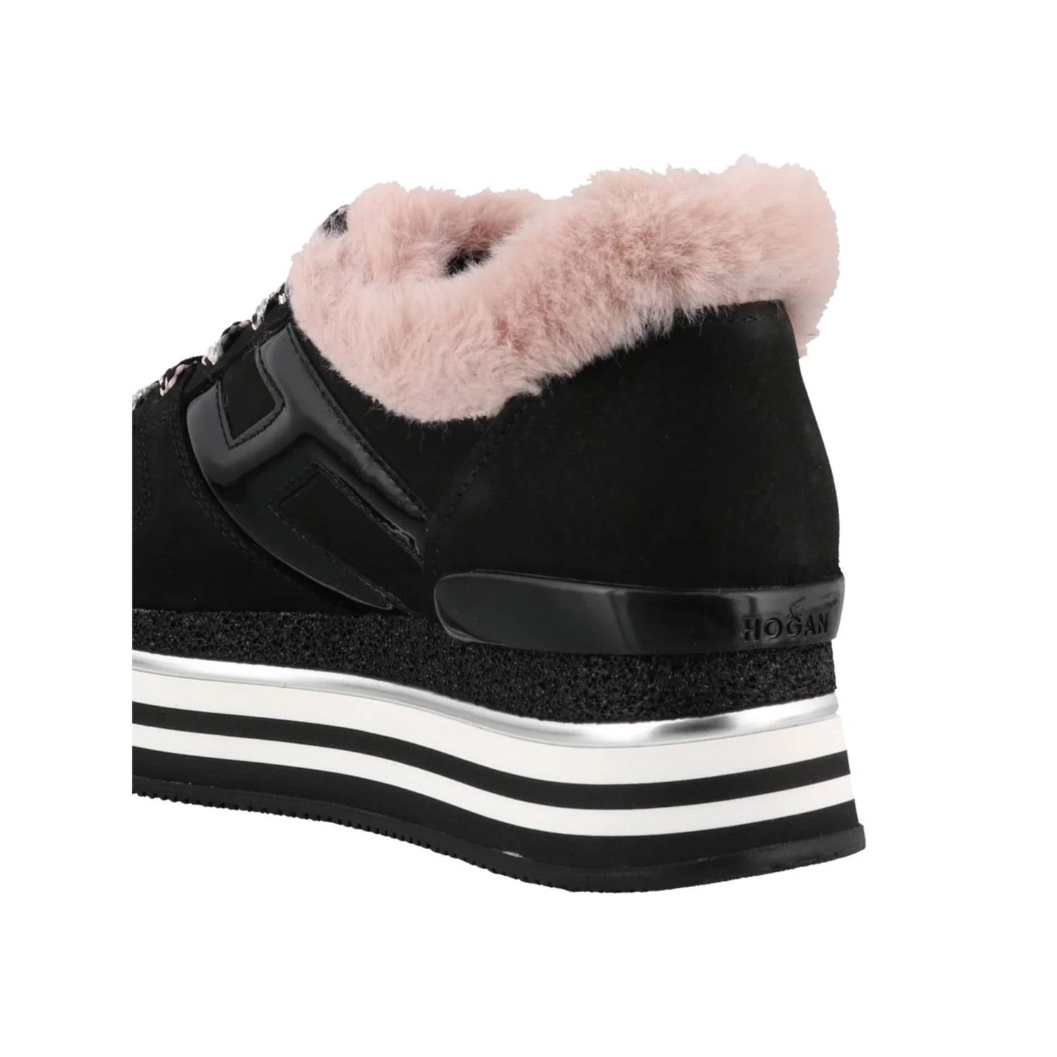 Hogan - Women's Faux Fur Sneakers