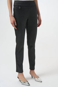 Joseph Ribkoff - Slim Formal Geometric Trousers