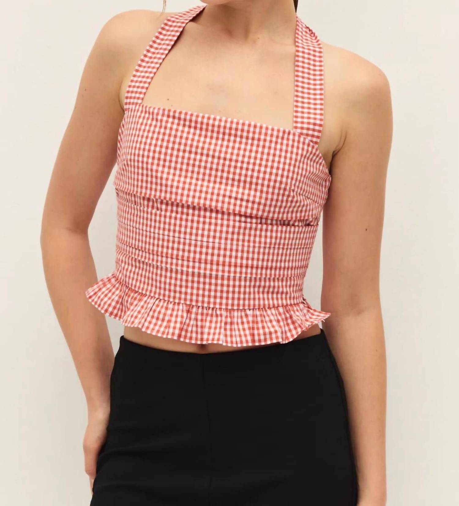 Elodie - Coraline Gingham Halter Top