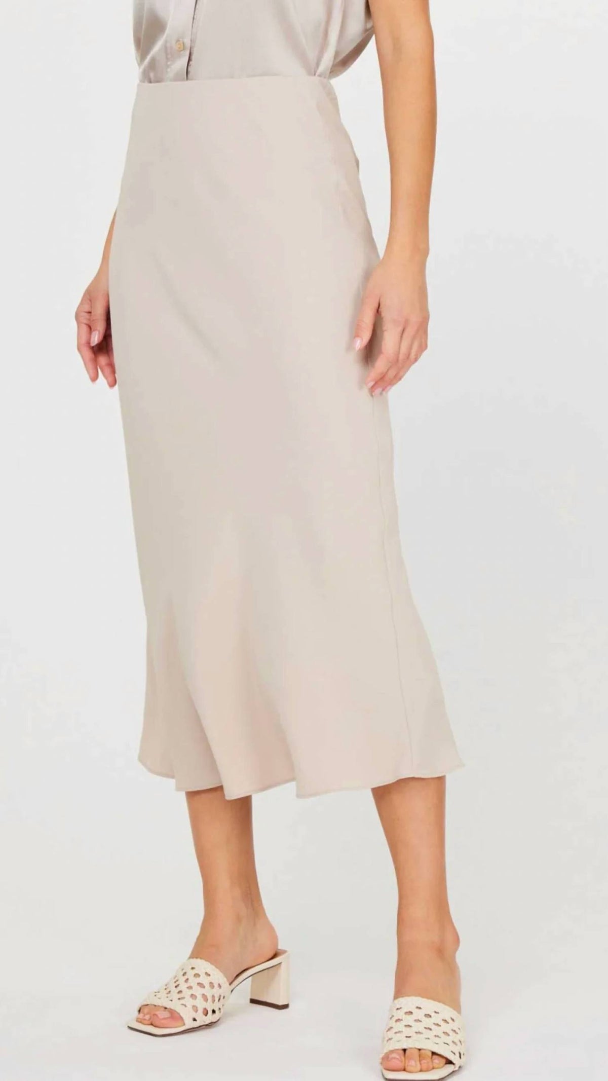 Current Air - Silk Midi Skirt