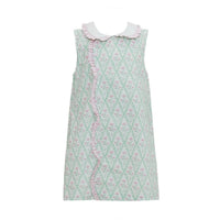 Krewe - Girls Claire Floral Scallop Dress
