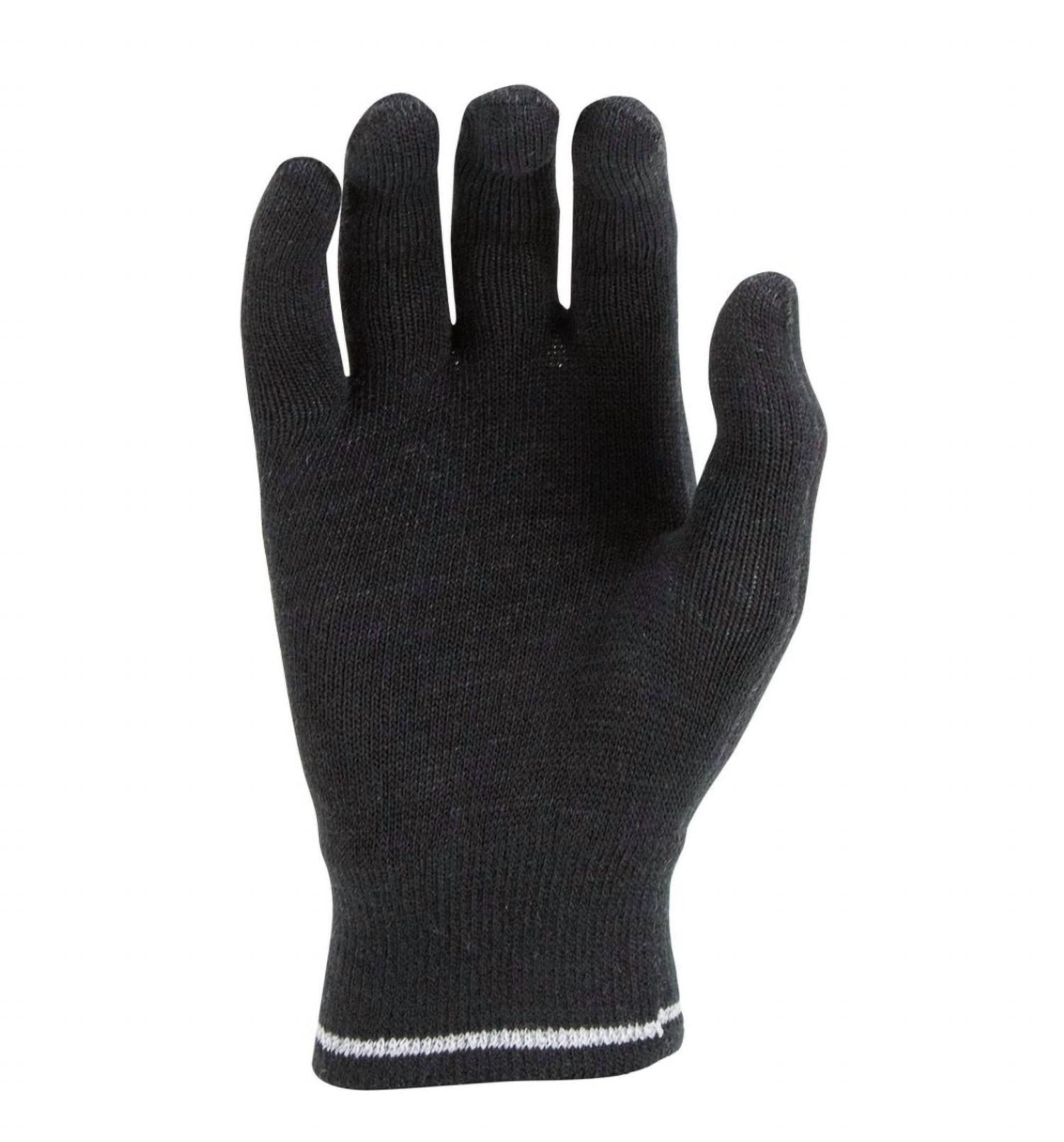 MIZUNO Breath Thermo Knit Glove -unisex in black - men's accessory - detail view
