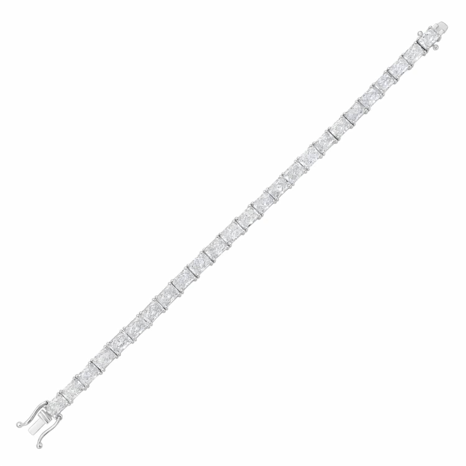 Diana M Jewels - Women's Radiant Lab-Grown Diamond Bracelet (15.00 Ct) - Grand