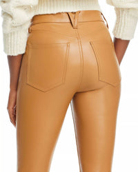 Veronica Beard - Pre-loved Carly Kick Flare High Rise Faux Leather Jeans