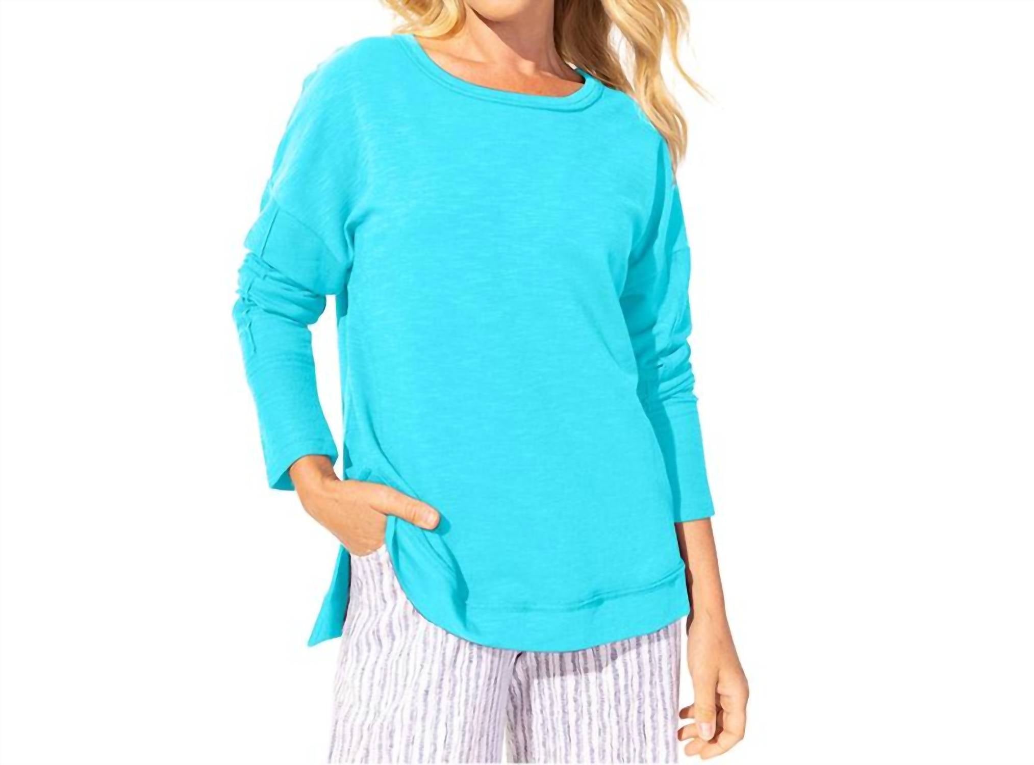 Escape By Habitat - Modal Spandex Terry Sand and Sea Pullover