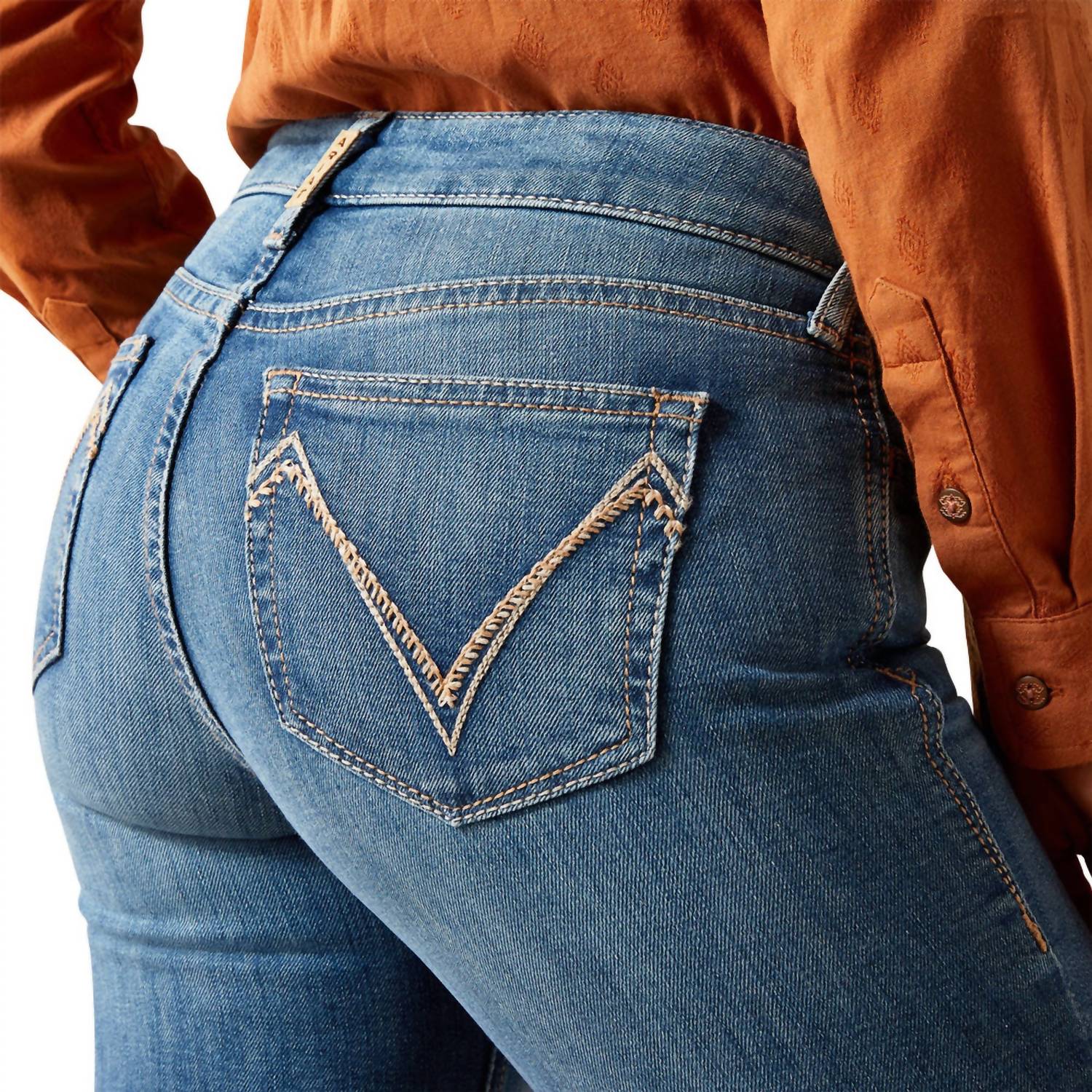 ARIAT Perfect Rise Isabelle Wide Trouser Jeans in albuquerque - women's pants - alternate view