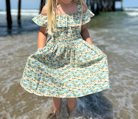 Vignette - Kid's Ruffle Button Front Dress