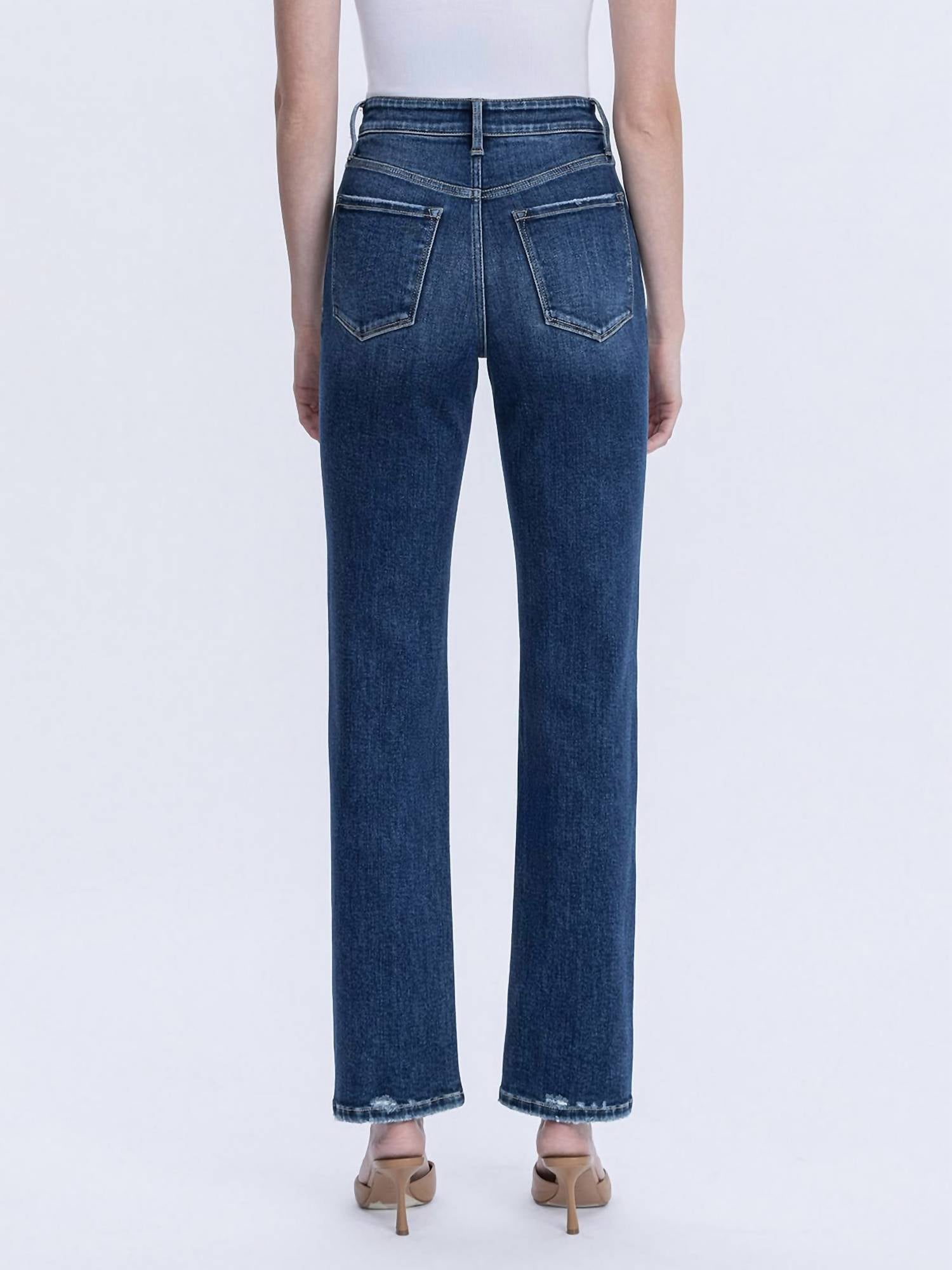 VERVET BY FLYING MONKEY victoria jeans in denim - women's pants - view 4