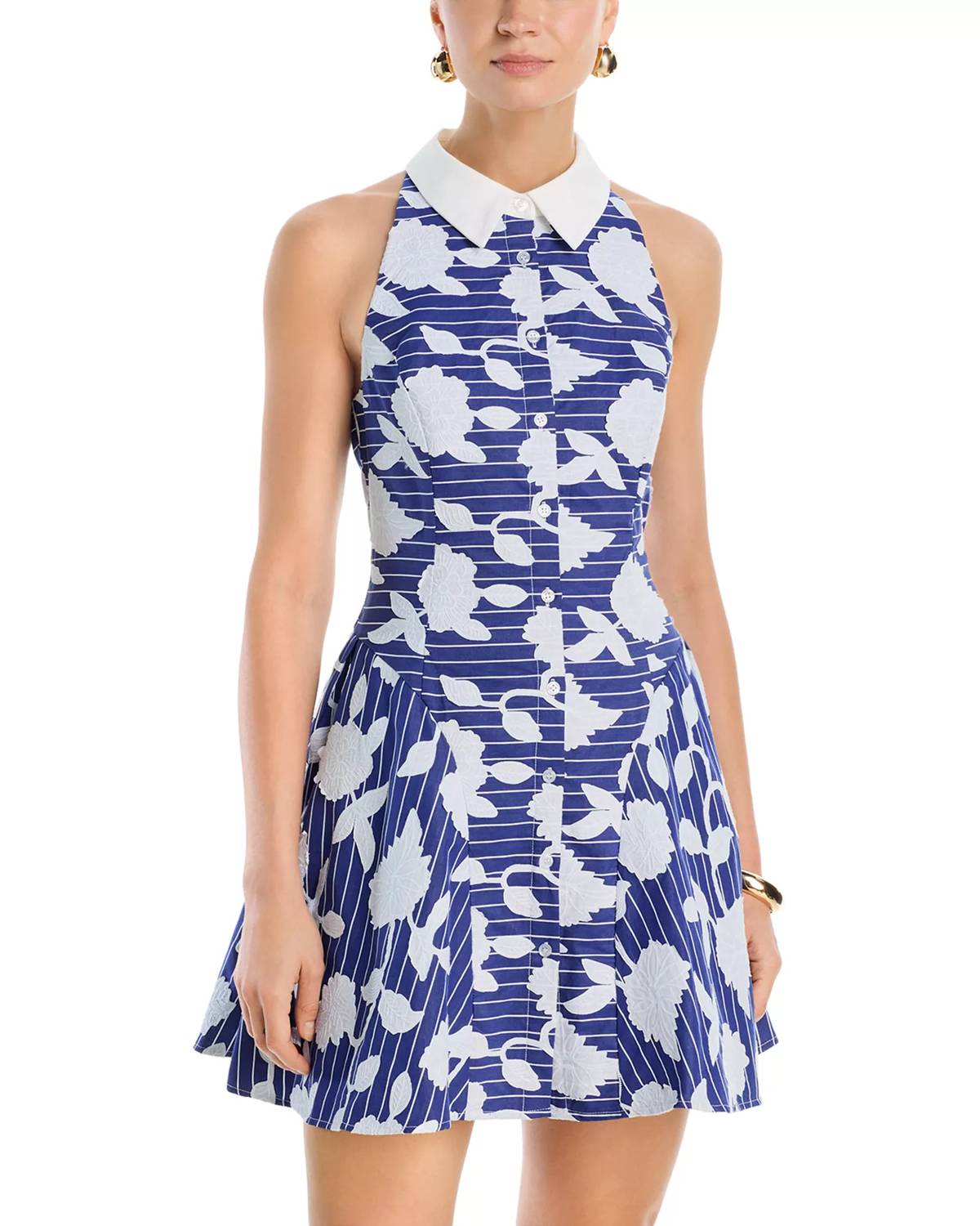 Milly - Maxine Floral Embroidered Mini Dress