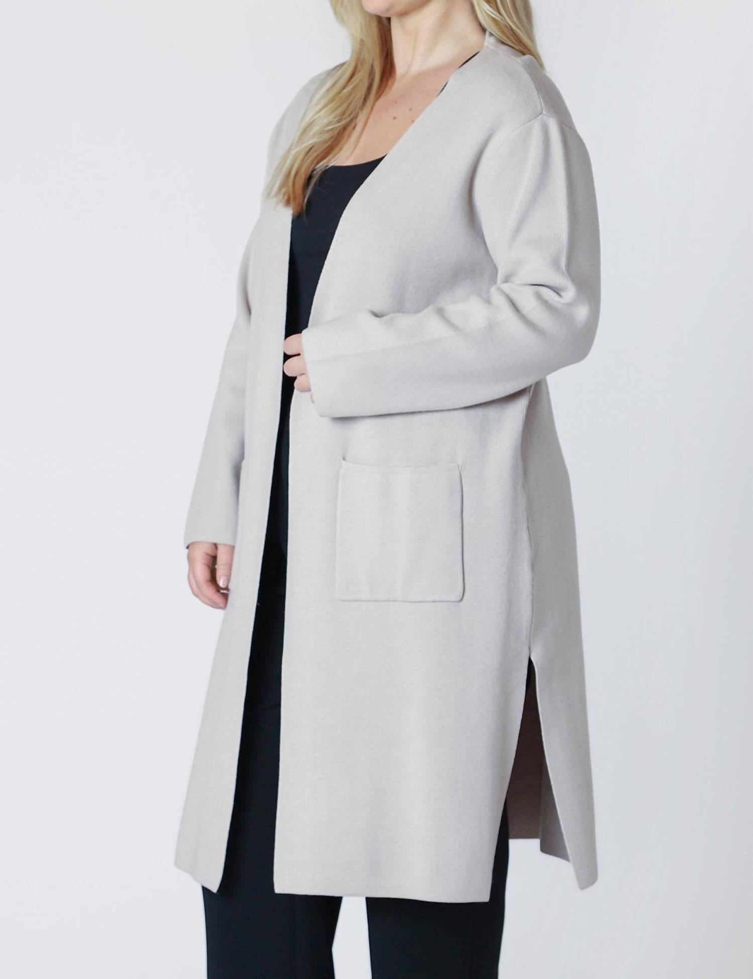 Dex - Longline Open Cardigan - Plus