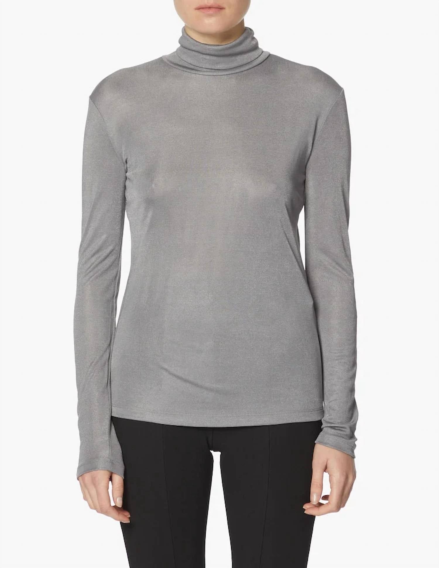 Maxmara - Leisure Fabian Shiny Jersey Turtleneck Top