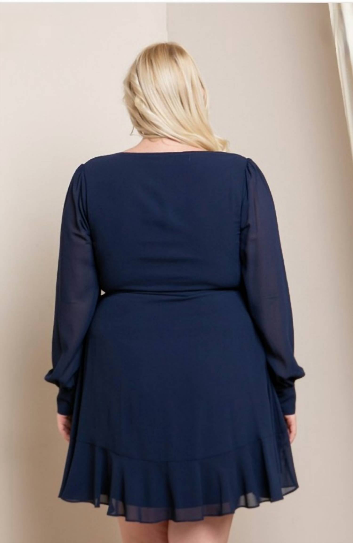 Long Sleeve Wrap Dress