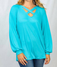 White Birch - Solid Long Sleeve Top