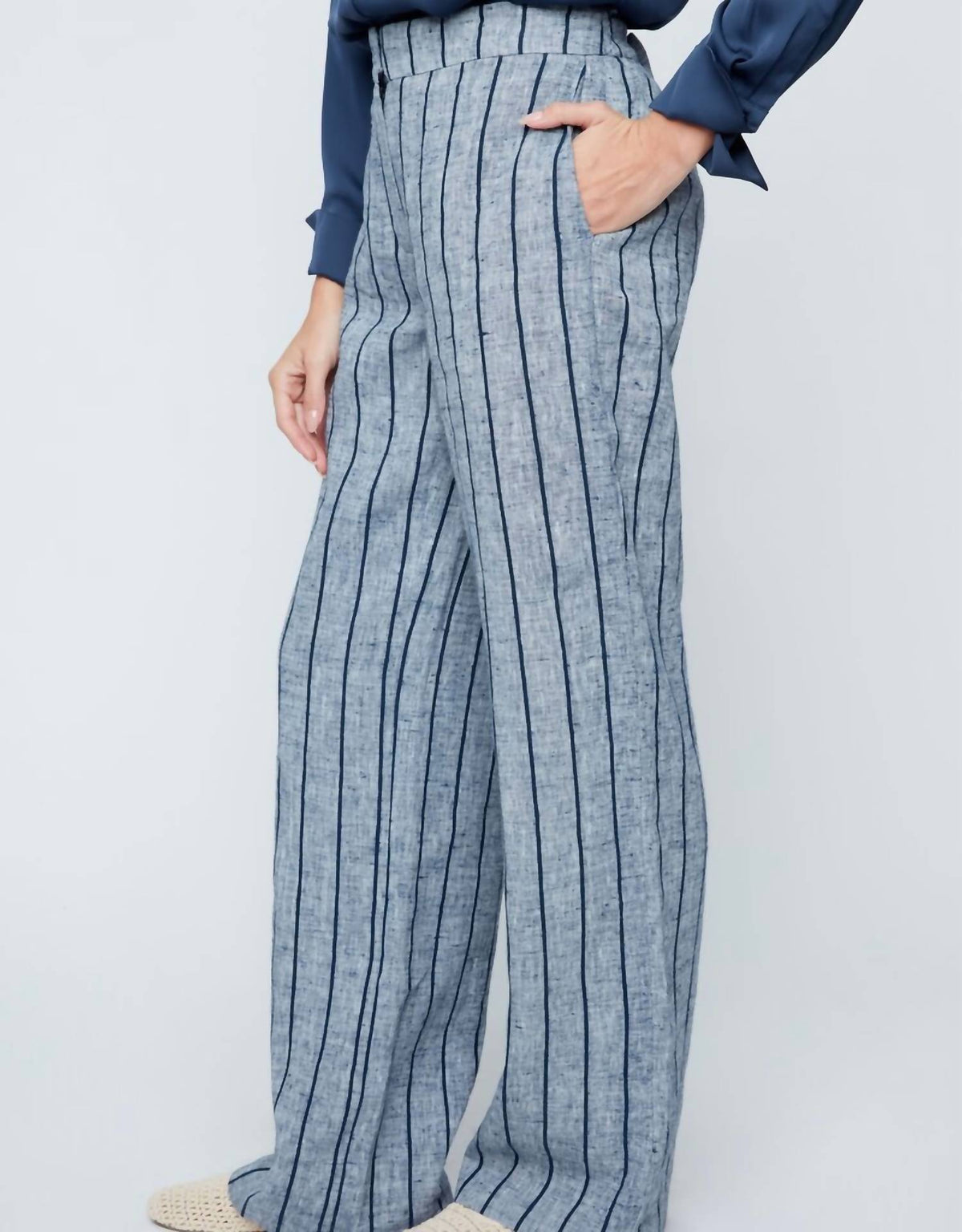 Renuar - Women's Clara Fit Linen Pant