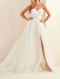 Enchanting By Mon Cheri - Organza Wedding Ball Gown With Lace-up Back