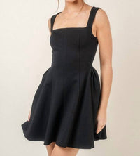 Fore Collection - Gilda Princess Cut Ponte Knit Mini Dress