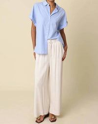 Olivaceous - Virgil Stripe Short Sleeve Shirt