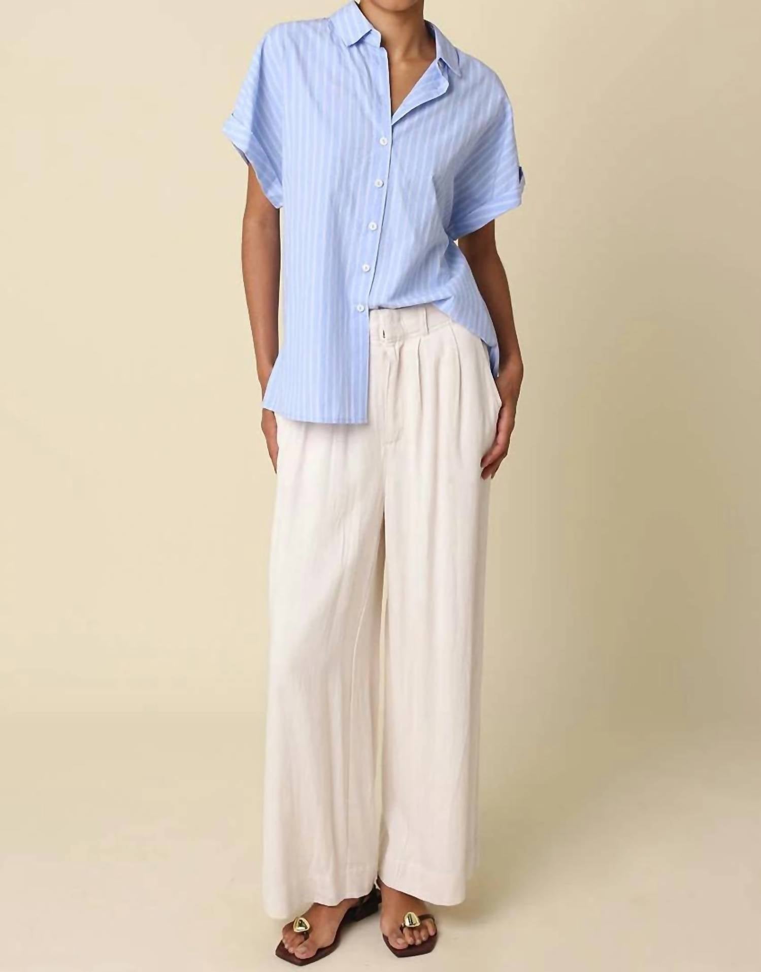 Olivaceous - Virgil Stripe Short Sleeve Shirt