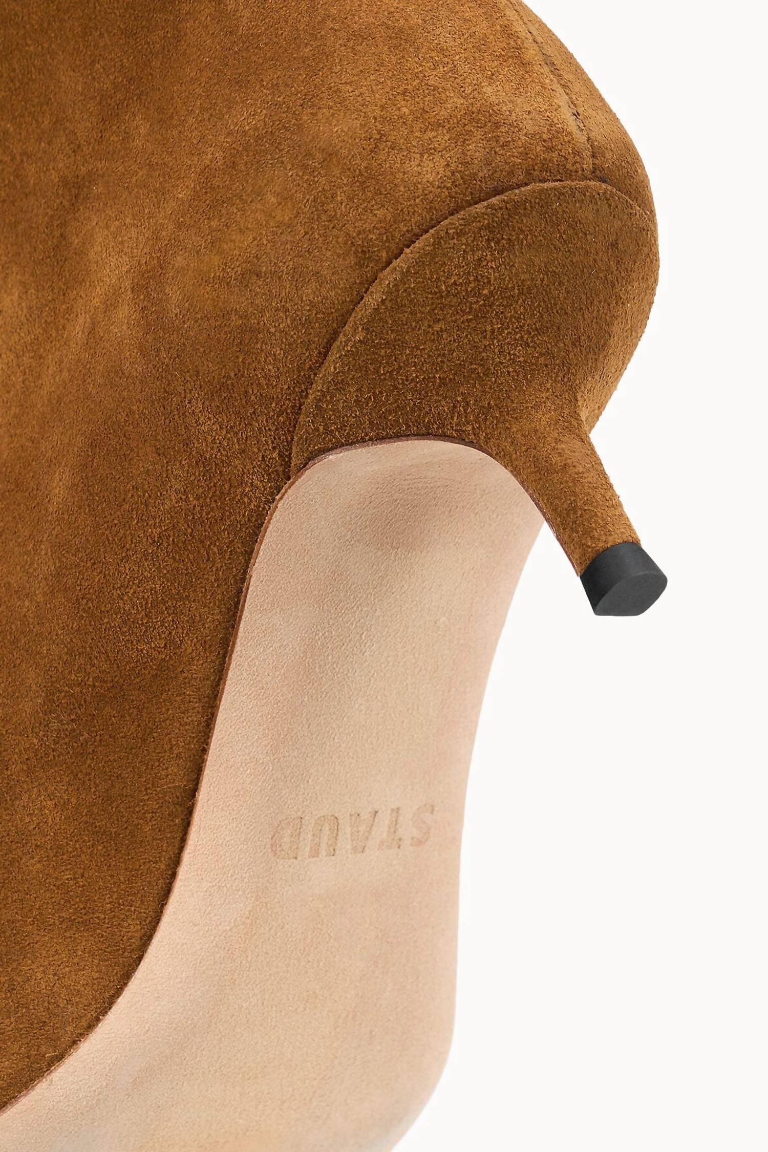 STAUD Women's Sebastian Kitten Heel Boot in tan - women's shoe - view 4