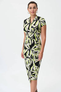 Joseph Ribkoff - CAP SLEEVE WRAP DRESS
