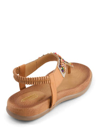 Andrea - Women's Decorated T-strap Sandal