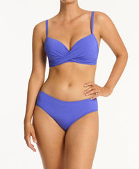 Sea Level Australia Essentials Edit Cross Front Moulded Underwire Bra in iris - women's intimate