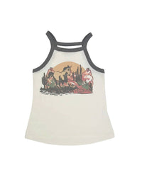 Tiny Whales - Wild Thing Jersey Race Back Tank Top