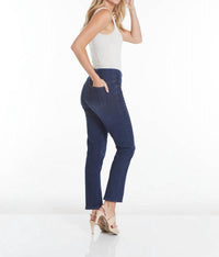 Slimsation By Multiples Pull On Jeans in midnight indigo - women's jeans - view 8